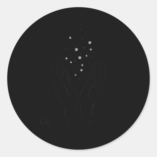 Don't Hide Your Magic Motivational Quote Sitive Vi Runder Aufkleber (Vorderseite)