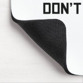 Don't Hug Me Funny Anti-social No Hugs Here  Mousepad (Ecke)