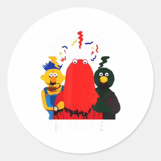 Don't Hug Me I'm Eds Funny Saying Sarcasm  Runder Aufkleber (Vorderseite)