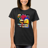 Dont Hug Me Im Scared Fun Sprichwort Sarcasm T-Shirt (Vorderseite)