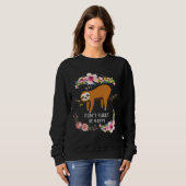 Dont Hurry be Happy Niedlich Lazy Sloth Funny Sweatshirt (Vorne ganz)