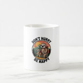 Don't Hurry, Be Happy Official Sloth Hiking Team Kaffeetasse (Mittel)
