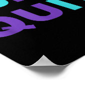 Dont Inspiration Quit It Perseverance Inspiring Poster (Ecke)