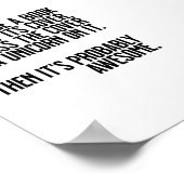 Don't judge a book poster (Ecke)