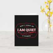 Dont Judge Me Cause I'm Quiet Plans A Murder Out L Karte (Gelbe Blume)