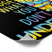 DONT JUDGE - PSYCHISCHE GESUNDHEITSBEWUSSTSEIN POSTER (Ecke)