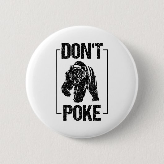 Don't Ke Funny Bear _ Cute Superhero Bear Usa Gift Button (Vorderseite)