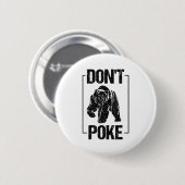 Don't Ke Funny Bear _ Cute Superhero Bear Usa Gift Button (Vorne & Hinten)