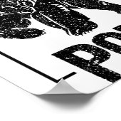 Don't Ke Funny Bear _ Cute Superhero Bear Usa Gift Poster (Ecke)