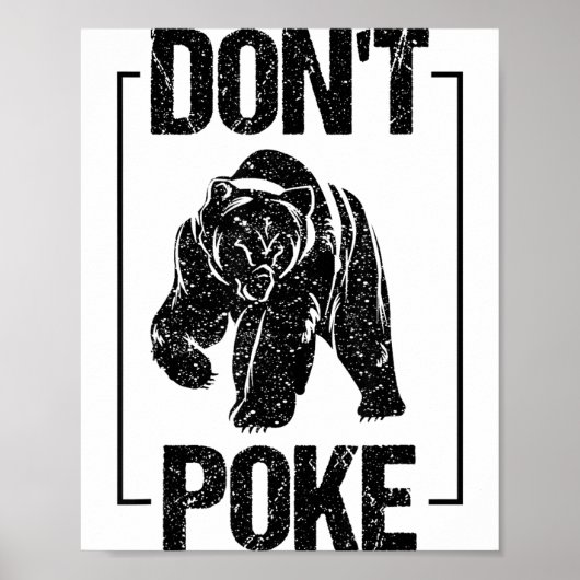 Don't Ke Funny Bear _ Cute Superhero Bear Usa Gift Poster (Vorne)