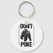 Don't Ke Funny Bear _ Cute Superhero Bear Usa Gift Schlüsselanhänger (Vorderseite)