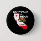 Dont Ke The Bear California Republic Design Button (Vorderseite)
