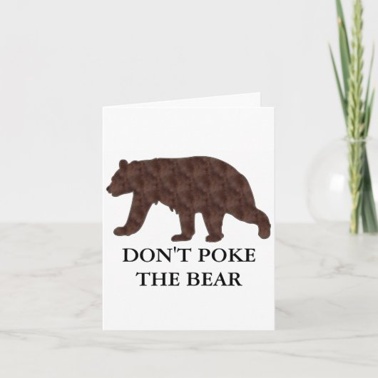 Dont Ke The Bear  Karte (Vorderseite)