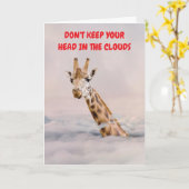 DON'T KEEP YOUR HEAD IN THE CLOUDS. KARTE (Gelbe Blume)