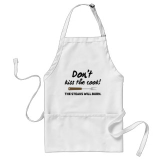 Don't Kiss the Cook Grillmaster Love Steaks Schürze
