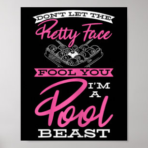 Dont Lass Hübsche Gesichtspflege Sie Pool Beast Bi Poster