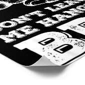 Dont Leave Me Hanging Bro - Fist Bump  Poster (Ecke)