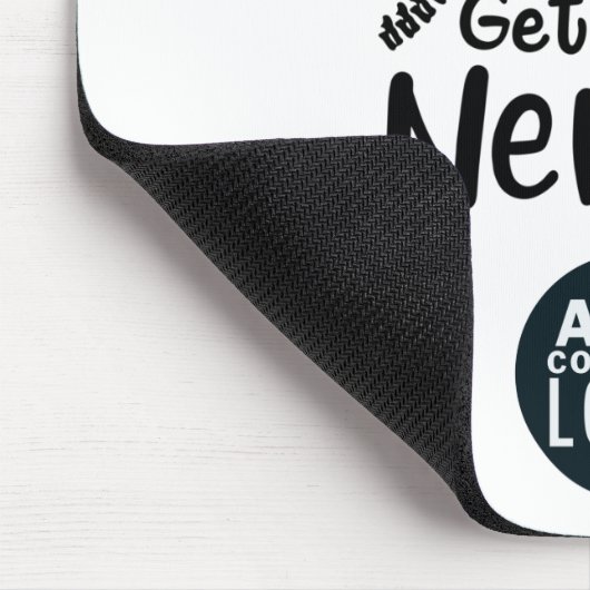 Don't Let Spine Get on Chiropractic Business Logo Mousepad (Ecke)