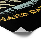 Don't Let The Hard Days Win Insrational Motivation Poster (Ecke)