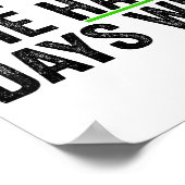 Don't Let The Hard Days Win Insrational Motivation Poster (Ecke)