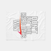 Don't Let The Hard Days Win Motivational For Resil Fleecedecke (Vorderseite (Horizontal))