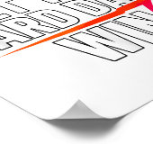 Don't Let The Hard Days Win Motivational For Resil Poster (Ecke)