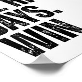 Don't Let The Hard Days Win Motivational Tee  Poster (Ecke)