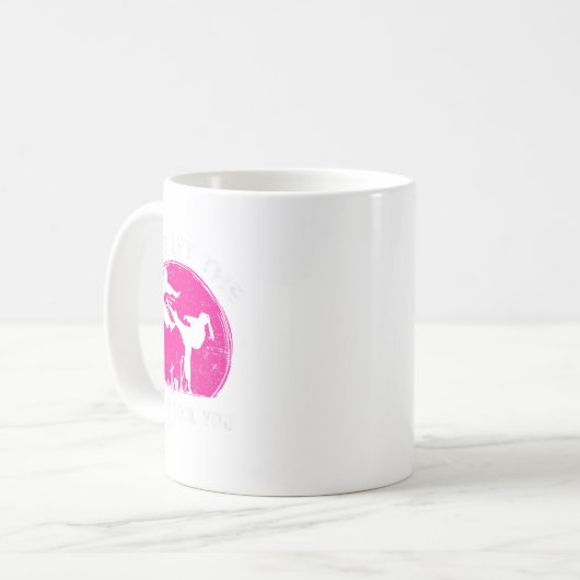 Dont Let The Ponytail Fool You Funny Karate Gift  Kaffeetasse (Vorderseite Links)