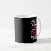 Dont Let The Ponytail Fool You Funny Karate Girl Kaffeetasse (VorderseiteRechts)
