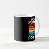 Don't Let The Ponytail Fool You Girl Women Karate Kaffeetasse (VorderseiteRechts)