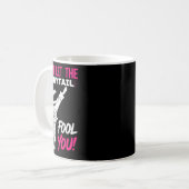 Don't Let The Ponytail Fool You Karate Funny Karat Kaffeetasse (Vorderseite Links)