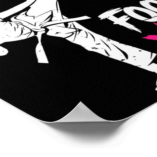 Don't Let The Ponytail Fool You Karate Funny Karat Poster (Ecke)