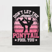 Don't Let The Ponytail Fool You Martial Art Karate Karte (Vorderseite)