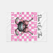 Don't Let The Pretty Face Fool You I'm A Ice Hocke Fleecedecke (Vorderseite (Horizontal))