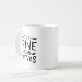 Dont Let Your Sne Get On Nerves Chiropractor Kaffeetasse (Vorderseite Links)