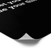 Dont Let Your Temper  Poster (Ecke)