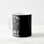 Don't Like Me F-caw-f Problem Solved Crow Meme Hum Kaffeetasse (Vorderseite Links)