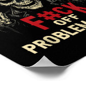 Don't Like Me_ F#ck Off Problem-solved Funny Humor Poster (Ecke)