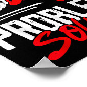 Don't Like Me For Off Problem Solved Funny Men Poster (Ecke)