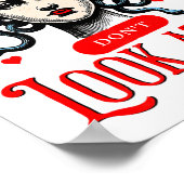 Don't Look At Me Medusa Snake Woman Funny Quote Gi Poster (Ecke)