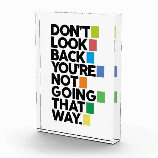 Don't look back fotoblock (Rechts)