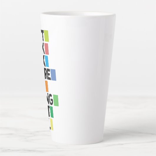 Don't look back milchtasse (Vorderseite)