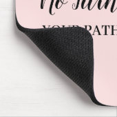 Don't Look Back Modern Uplifting Peachy Pink Mousepad (Ecke)