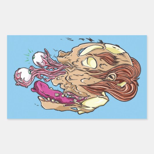 Don't look back! rechteckiger aufkleber (Vorderseite)