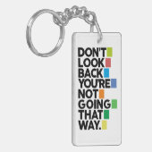 Don't look back schlüsselanhänger (Vorderseite links)
