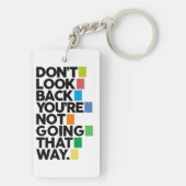 Don't look back schlüsselanhänger (Rückseite)