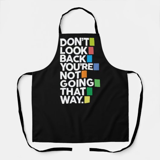 Don't look back schürze (Vorderseite)