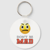 DON'T MAD Funny Emoji Face Schlüsselanhänger (Vorderseite)