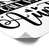 Don't Make Me Call My Auntie Funny Auntie  Poster (Ecke)