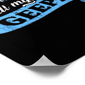 Dont Make Me Call My Geepa Grandpa Fun Grandkid Sa Poster (Ecke)